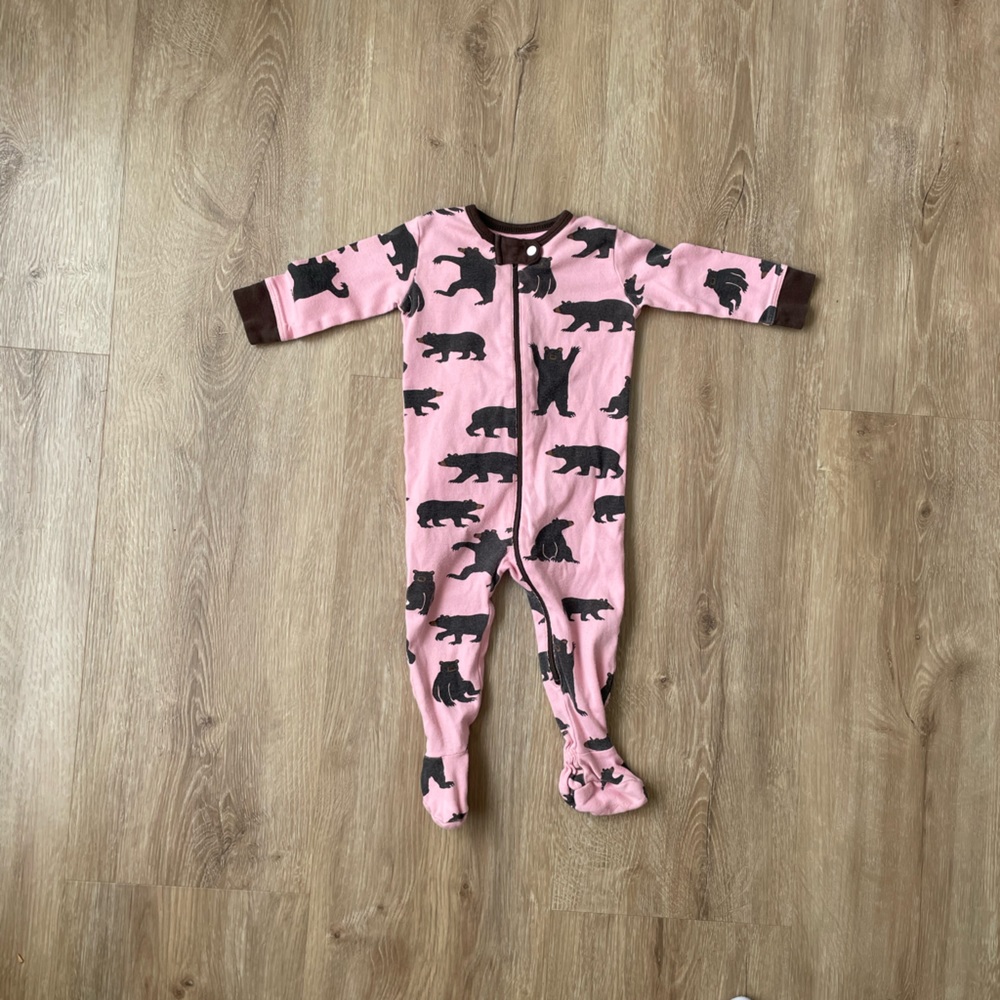 Pink footie Harley. Excellent used condition.